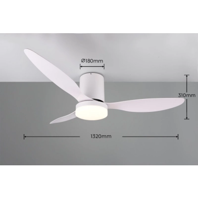 Göteborg lampa sufitowa wentylator LED 20W 2500lm 2700K-6000K biała R64202131