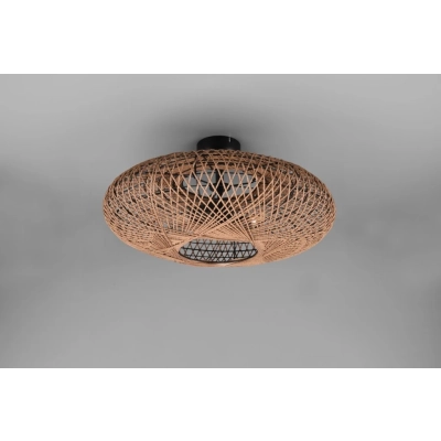 Hedda lampa sufitowa 2xE27 brązowa, czarna 612300236