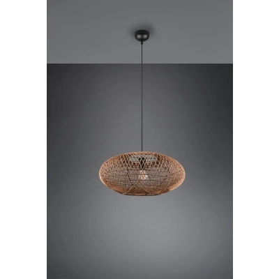 Hedda lampa wisząca 1xE27 brązowa, czarna 312300136