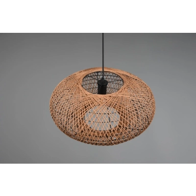 Hedda lampa wisząca 1xE27 brązowa, czarna 312300136