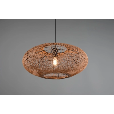 Hedda lampa wisząca 1xE27 brązowa, czarna 312300136