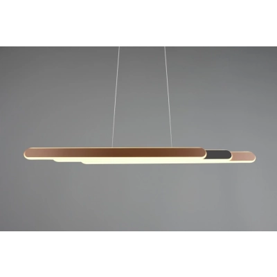 Helios lampa wisząca LED 48W 5800lm 2700K-6500K brązowa 343310365