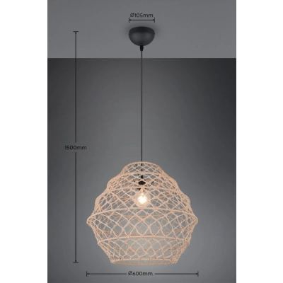 Hive lampa wisząca 1xE27 czarna R31681036