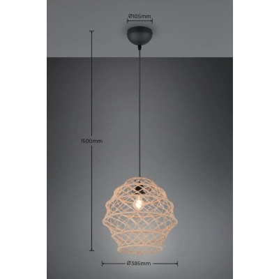 Hive lampa wisząca 1xE27 czarna R31681936