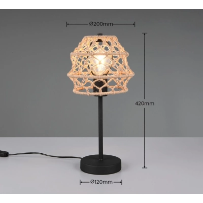 Hive lampka stołowa 1xE27 czarna R51681036