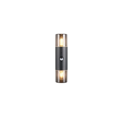 Hoosic kinkiet 2xE27 czarny 222260232 wbudowany czujnik ruchu