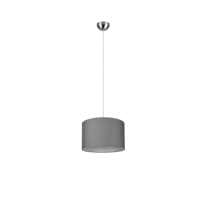 Hotel lampa wisząca 1xE27 srebrna, szara 303300111