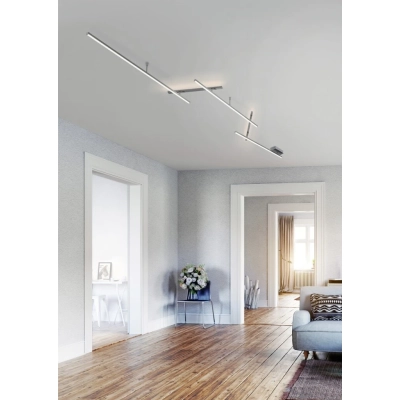Indira lampa sufitowa LED 20W 2150lm, 8W 850lm 3000K srebrna 674610707