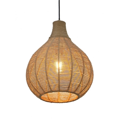 Janne lampa wisząca 1xE27 naturalna, czarna 366790136