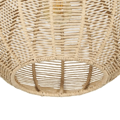 Janne lampa wisząca 1xE27 naturalna, czarna 366790136