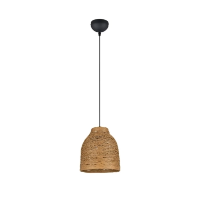 Joeline lampa wisząca 1xE27 czarna, brązowa R31731026