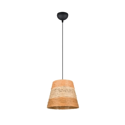 Joeline lampa wisząca 1xE27 czarna, brązowa R31731926