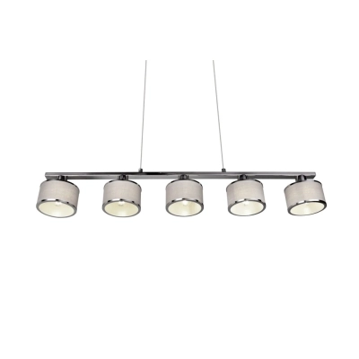 Kaprun lampa wisząca 5xE14 srebrna 311600506