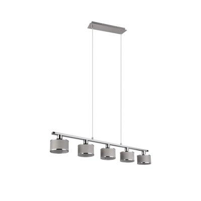 Kaprun lampa wisząca 5xE14 srebrna 311600506
