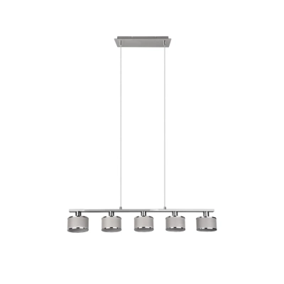 Kaprun lampa wisząca 5xE14 srebrna 311600506