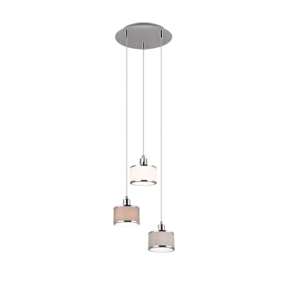 Kaprun lampa wisząca 3xE14 srebrna 311630306 TRIO lighting