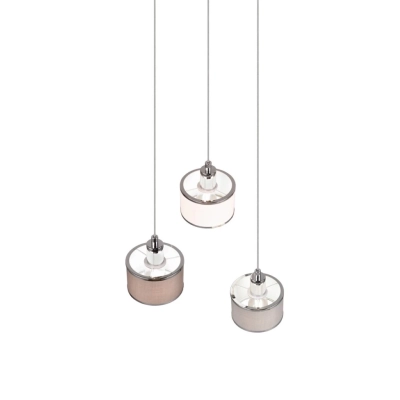Kaprun lampa wisząca 3xE14 srebrna 311630306