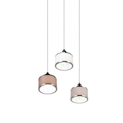 Kaprun lampa wisząca 3xE14 srebrna 311630306