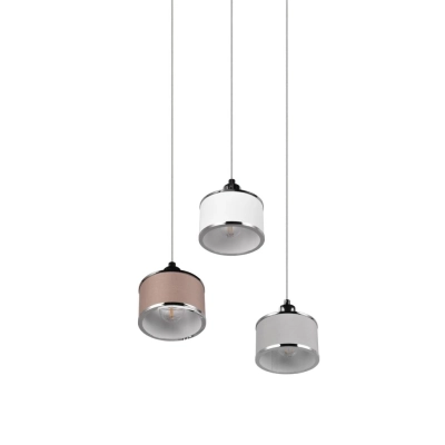 Kaprun lampa wisząca 3xE14 srebrna 311630306
