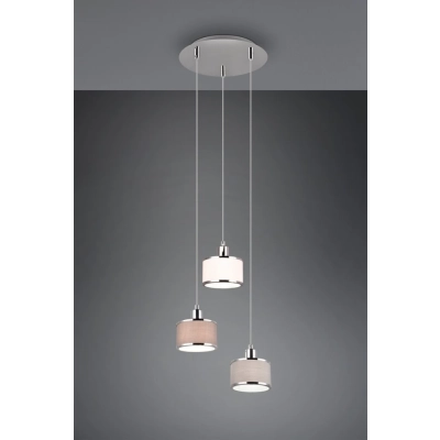 Kaprun lampa wisząca 3xE14 srebrna 311630306