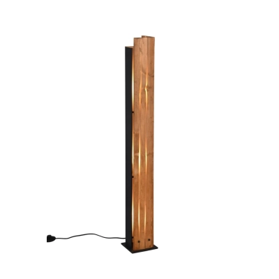 Karuni lampa podłogowa 3xE27 drewno 463300330 TRIO lighting