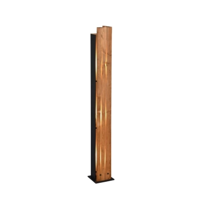 Karuni lampa podłogowa 3xE27 drewno 463300330