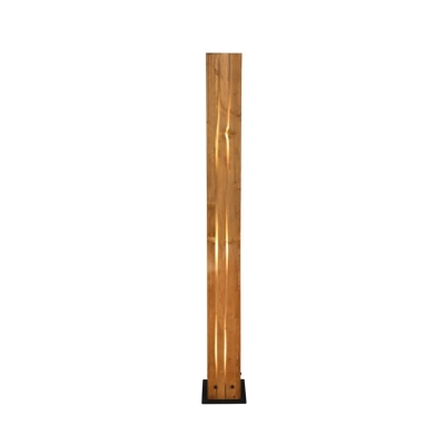 Karuni lampa podłogowa 3xE27 drewno 463300330