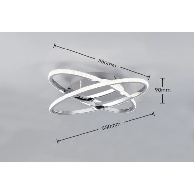 Lane lampa sufitowa LED 27W 3500lm 4000K srebrna R67802106