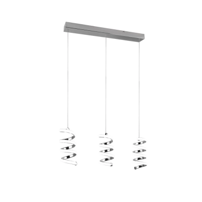 Laola lampa wisząca LED 3x8W 3x1250lm 4000K srebrna R34183106 TRIO lighting