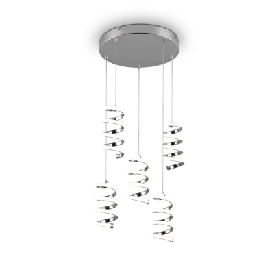 Laola lampa wisząca 5xLED 8W 1250lm 4000K srebrna R34185306 TRIO lighting