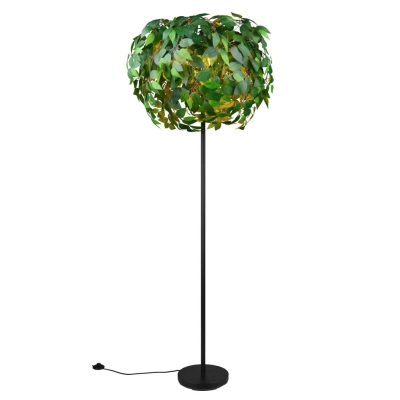 Leavy lampa podłogowa 3xE14 czarna, zielona R40463015 TRIO lighting