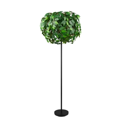 Leavy lampa podłogowa 3xE14 czarna, zielona R40463015