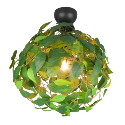 Leavy lampa sufitowa 1xE27 czarna, zielona R60461015 TRIO lighting