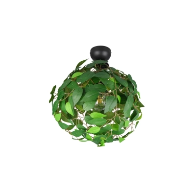 Leavy lampa sufitowa 1xE27 czarna, zielona R60461015