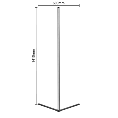 Level lampa podłogowa LED 10W 0lm  czarna R45721102