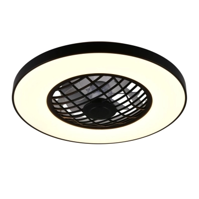 Linköping lampa sufitowa wentylator LED 45W 5600lm 2700K-6500K czarna R64462102 TRIO lighting