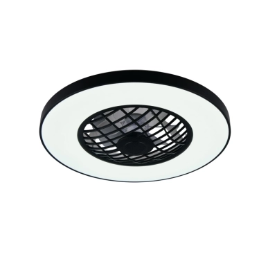 Linköping lampa sufitowa wentylator LED 45W 5600lm 2700K-6500K czarna R64462102