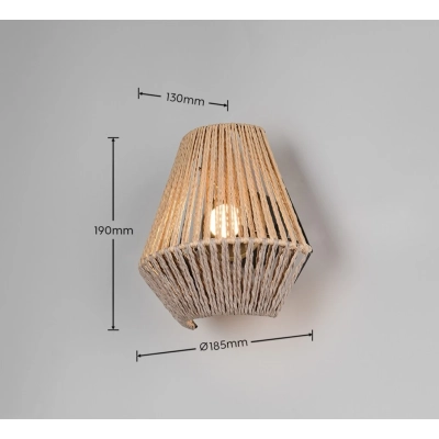 Lira kinkiet LED 1,5W 140lm 3000K brązowy, czarny R25991126