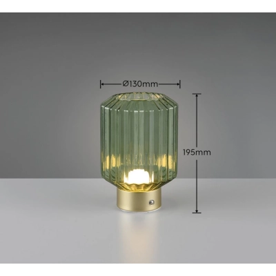 Lord lampka stołowa LED 2W 100lm 3000K złota, zielona R57761115