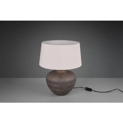 Lou lampka stołowa 1xE27 brązowa, beżowa R50963844