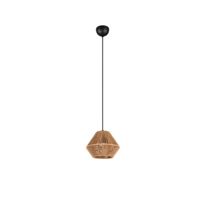 Lucille lampa wisząca 1xE27 28W czarna, brązowa R36111026