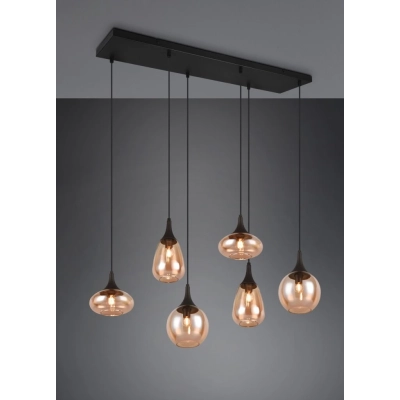 Lumina lampa wisząca 6xE14 czarna 317000613