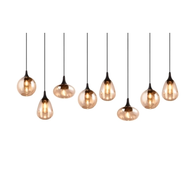 Lumina lampa wisząca 8xE14 czarna 317000813