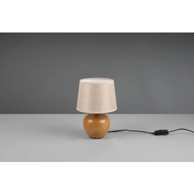 Luxor lampka stołowa 1xE14 drewno R50621035