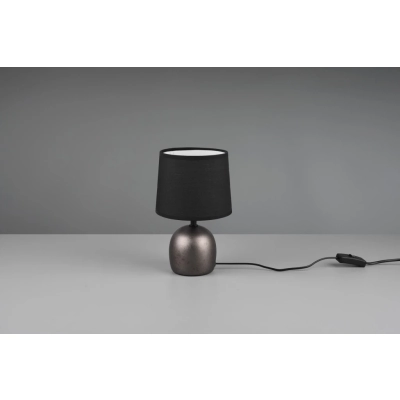 Malu lampka stołowa 1xE14 srebrna, czarna R50802667