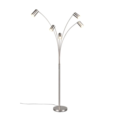 Marley lampa podłogowa 5xGU10 srebrna 412400507