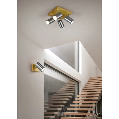 Marley lampa sufitowa 4xGU10 srebrna 812400407