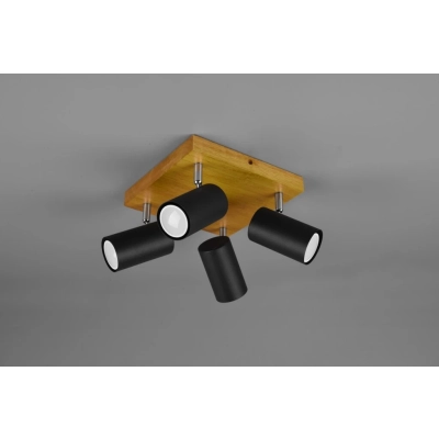 Marley lampa sufitowa 4xGU10 czarna 812400432