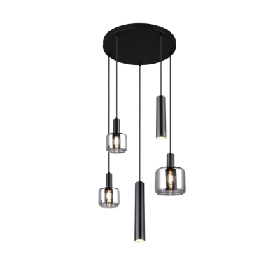 Mataro lampa wisząca 1xE27 czarna 364130532 TRIO lighting