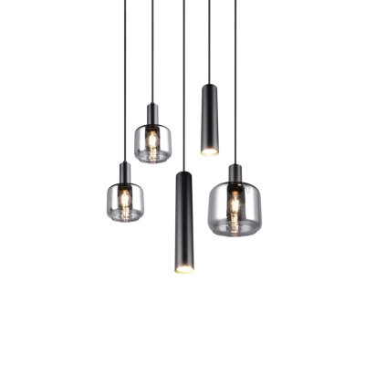 Mataro lampa wisząca 1xE27 czarna 364130532